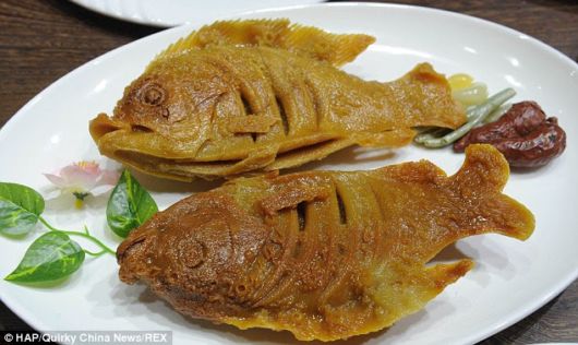 Chinese Banquet Of 143 Dishes Carved Out Of Rock