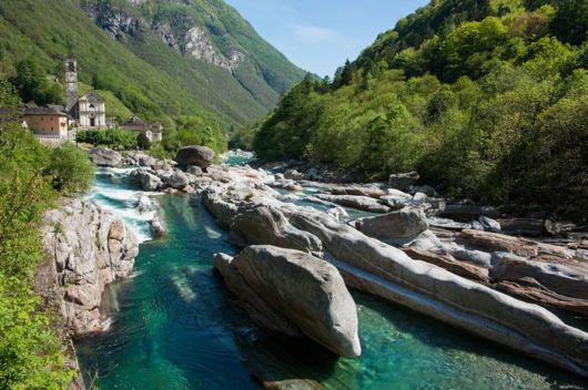 Crystal Clear Swiss River Verzasca