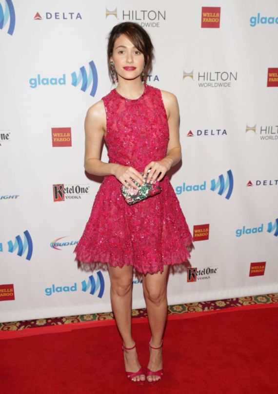 Emmy Rossum Graces GLAAD Media Awards