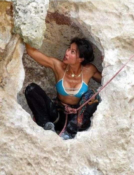 Beauties And Rock Climbing Equals Good Time