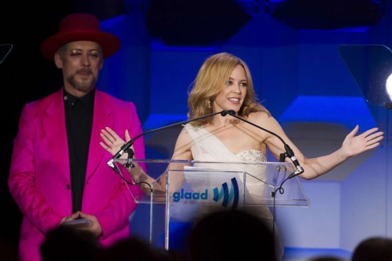 Kylie Minogue Performs At GLAAD Media Awards