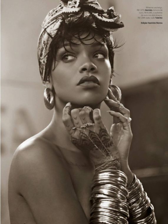 Rihanna Shoots For Vogue Brazil